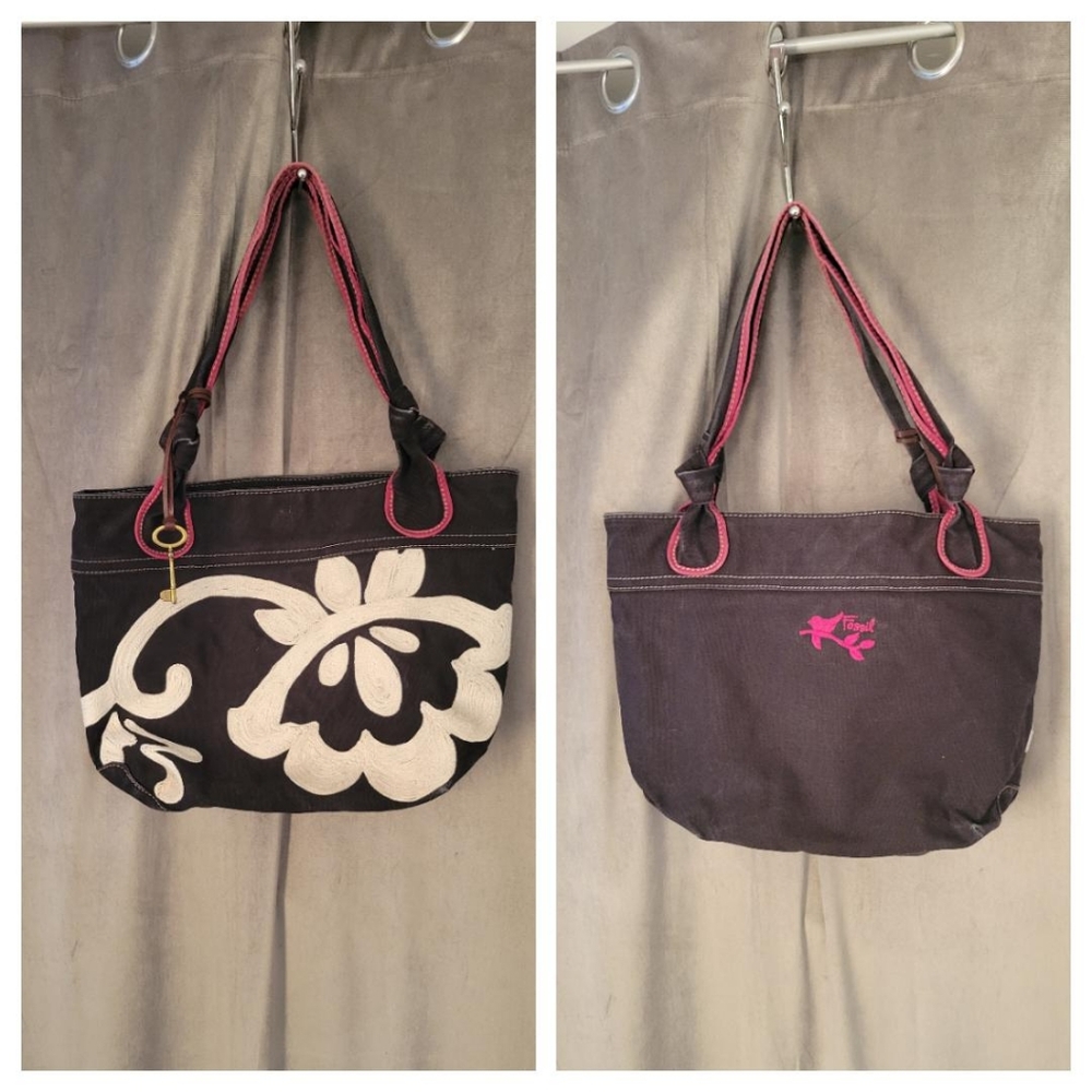 Large Fossil Canvas tote bag possibly vintage?